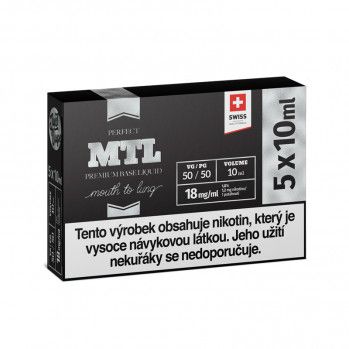 Booster base JustVape MTL (50VG/50PG) 5x10ml / 18mg