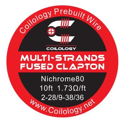 Coilology Ni80 nichrome wire - Multi Strands Fused Clapton - 3,04 m
