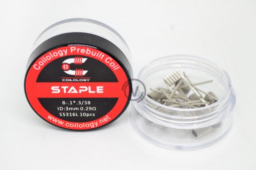Coilology coils for DL Staple SS316L, 10pcs