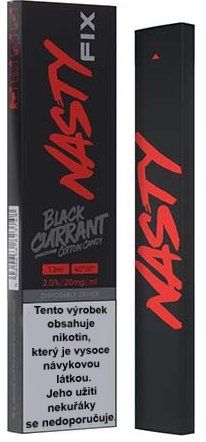 Elektronická Cigareta Nasty Juice Fix Blackcurrant Cotton Candy 20mg
