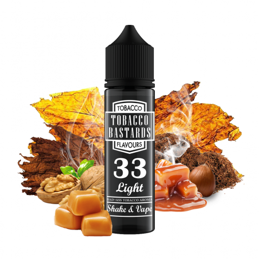 Flavormonks - Tobacco Bastards - No. 33 Light Tobacco 20ml Longfill