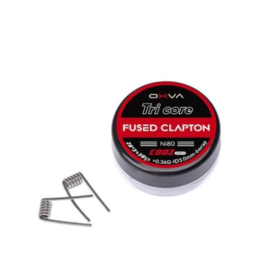 OXVA coils for DL Fused Clapton Tri Core Ni80 0,36 ohm - 10 pcs