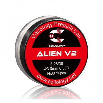 Coilology coils for DL Alien V2 0,36 ohms - Ni80 - NiChrome, 10pcs