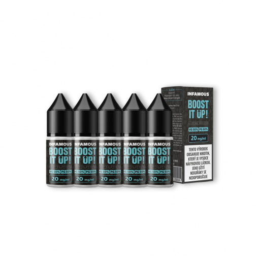 Infamous Booster MTL 50/50 - 20mg - 5x10ml  - 5pcs