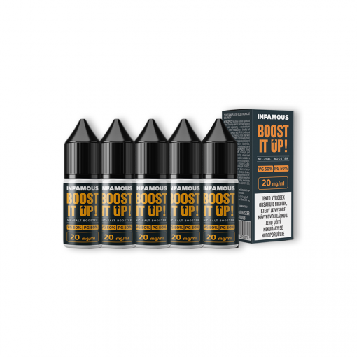 Infamous Booster NicSalt MTL 50/50 - 20mg - 5x10ml - 5pcs
