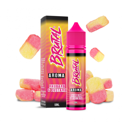 Flavour Just Juice - Brutal - Rhubarb & Custard / Sweet rhubarb with custard SnV 10ml