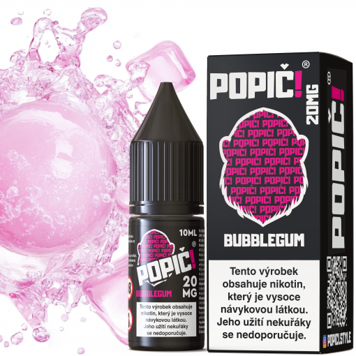 NicSalt POPIČ! - Bubblegum - 20mg