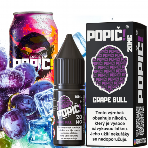 NicSalt POPIČ! - Grape Bull - 20mg