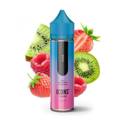Příchuť Icons: Punk / Kiwi, jahoda, malina - 10ml