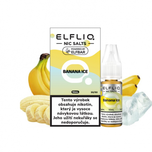 NicSalt ELF BAR ElfLiq - Banana Ice 10ml